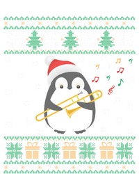 Trombone Ugly Christmas Sweater Penguin Xmas Family Matching Cool Gift Pom Pom 12in Knit Beanie