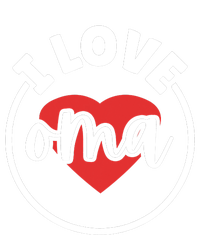 I Love Oma Women's Racerback Cropped Tank