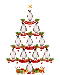 Xmas Holiday Santa Adelie Penguin Christmas Tree Gift Coaster