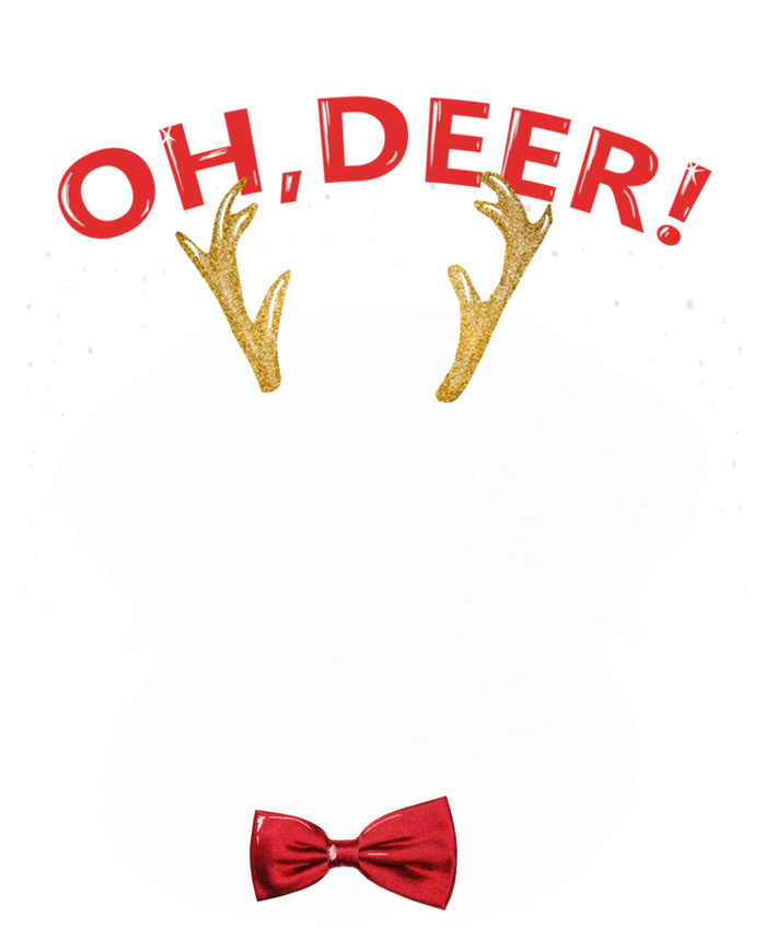 Oh Deer Labrador Xmas Red Bowtie Gift Softstyle Adult Sport Polo