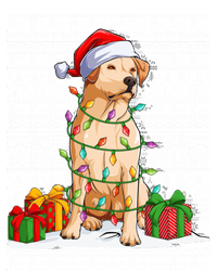 Santa Hat Xmas Yellow Labrador Retriever Ugly Christmas Gift T-Shirt