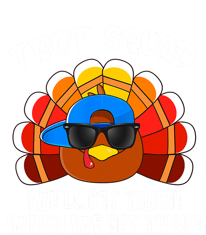 Turkey Trot Squad Funny Thanksgiving Running T-Shirt