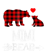 Funny Mimi Bear Red Buffalo Plaid Grandma Bear Christmas Pajama Premium T-Shirt