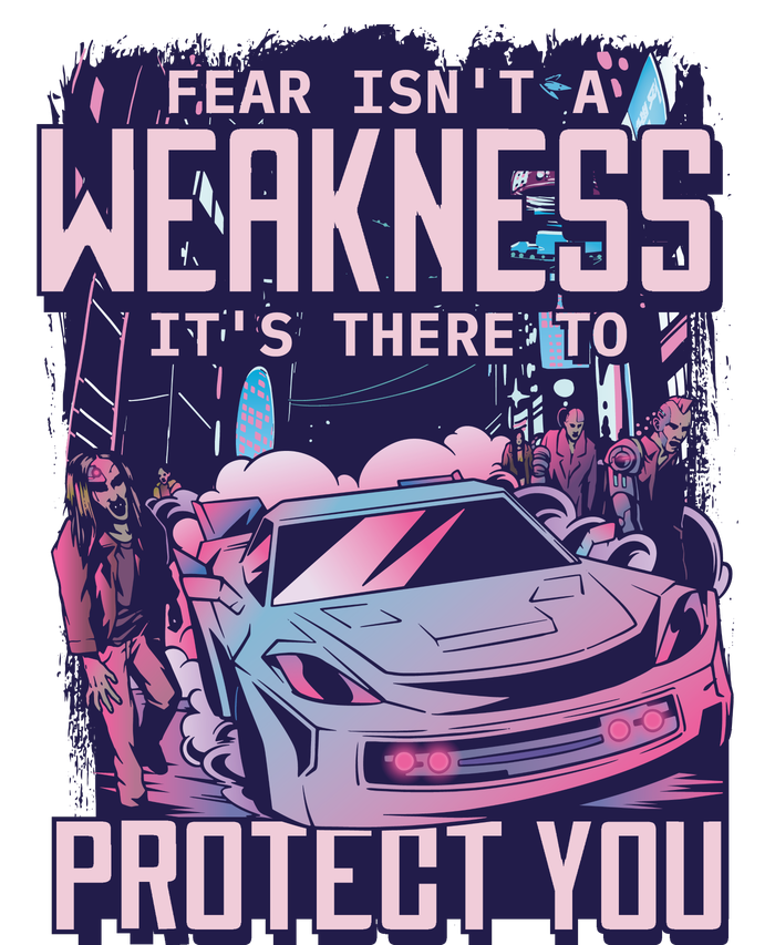 Fear Isn't A Weakness It's There To Protect You Race Car Zombie Women’s Perfect Tri Rocker Tank