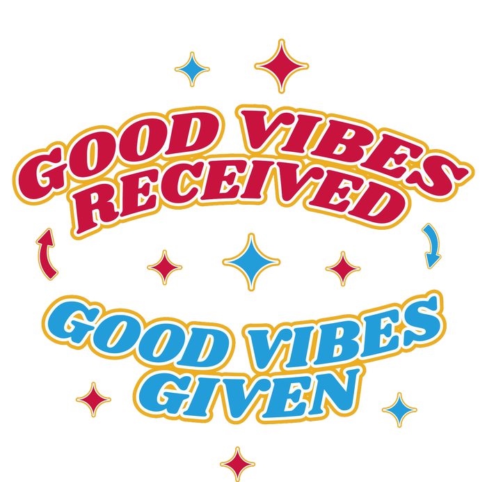 Good Vibes Received Good Vibes Given Retro Toddler T-Shirt