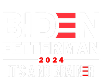 Biden Fetterman 2024 It's A No Brainer 24 Election USA Sustainable Beanie