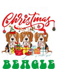 All I Want For Xmas Is A Beagle Three Santa Reindeer Dogs Gift Tall T-Shirt