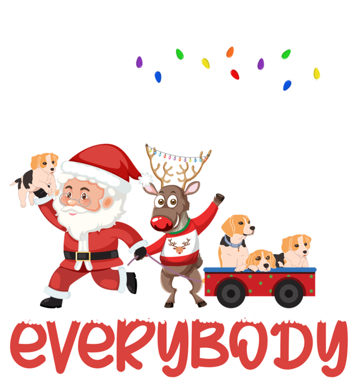 Beagle Christmas Beagles For Everybody Beagle Xmas Gift Short Acrylic Beanie