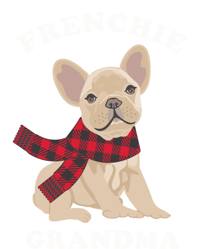 Frenchie Grandma Gift French Bulldog Xmas Family Matching Gift Women's Flannel Pajama Set