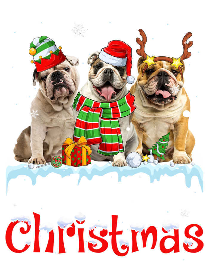 Merry Christmas English Bulldog Dog Squad Santa Dog Xmas Gift Sustainable Beanie