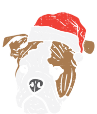 Santa Hat English Bulldog Christmas Pet Dog Lover Owner Xmas Funny Gift Valucap Bio-Washed Visor