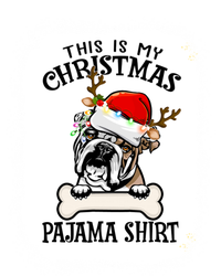 This Is My Christmas English Bulldog Dog Pajama Merry Xmas Funny Gift Pom Pom 12in Knit Beanie