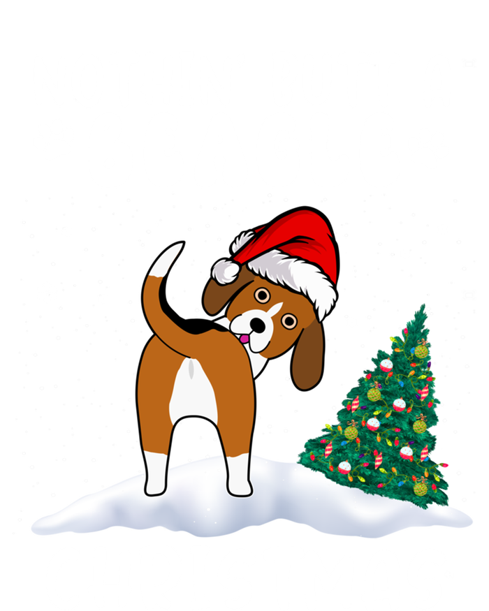 Nothing Butt A Beagle Dog Christmas Santa Hat Funny Xmas Gift Premium T-Shirt