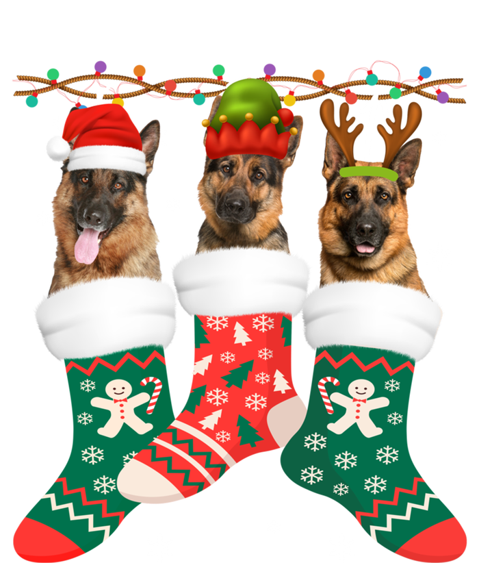 Dog Ger Shepherd Christmas Socks Funny Xmas Pajama Puppy Cool Gift T-Shirt