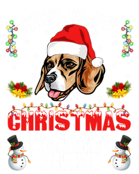 This Is My Christmas Pajama Meaningful Gift Beagle Dog Santa Hat Funny Gift Tall Sweatshirt