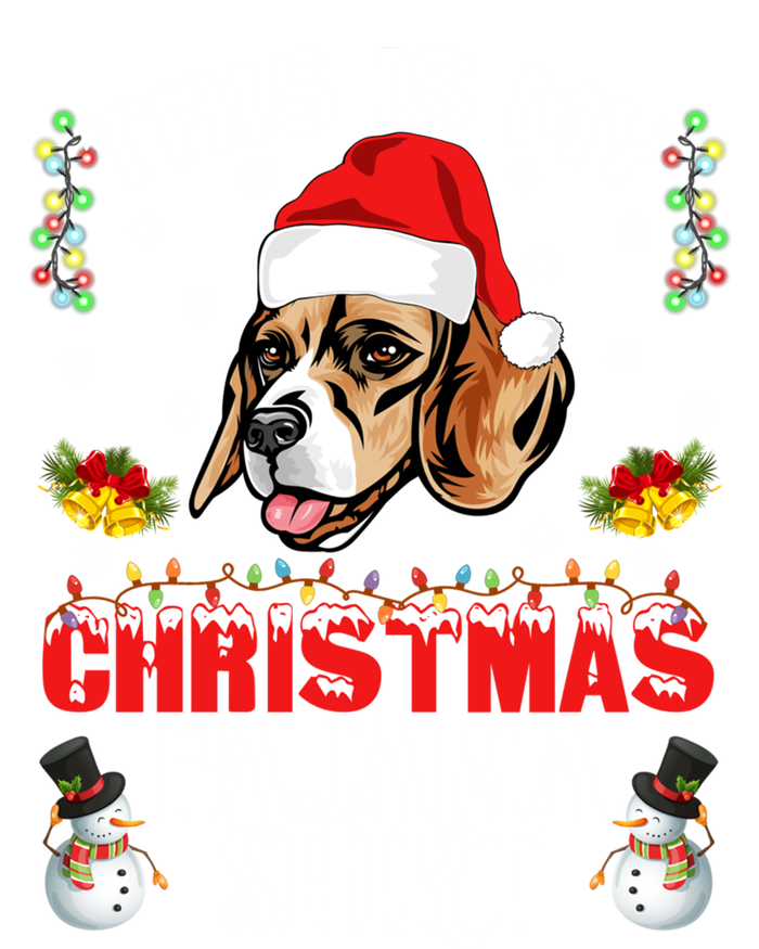 This Is My Christmas Pajama Meaningful Gift Beagle Dog Santa Hat Funny Gift Tall Sweatshirt