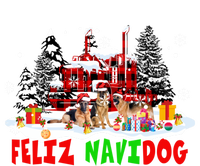 Feliz Navidad Dog Xmas Truck Three Santa Ger Shepherds Gift 16 in Basic Backpack