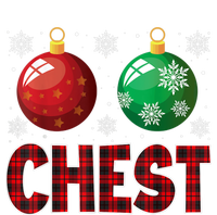 Chest Nuts Matching Chestnuts Funny Christmas Couples Chest Metallic Star Ornament