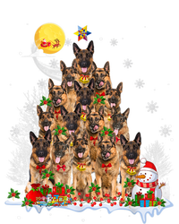 Ger Shepherd Dog Lover Matching Santa Christmas Tree Gift Premium T-Shirt