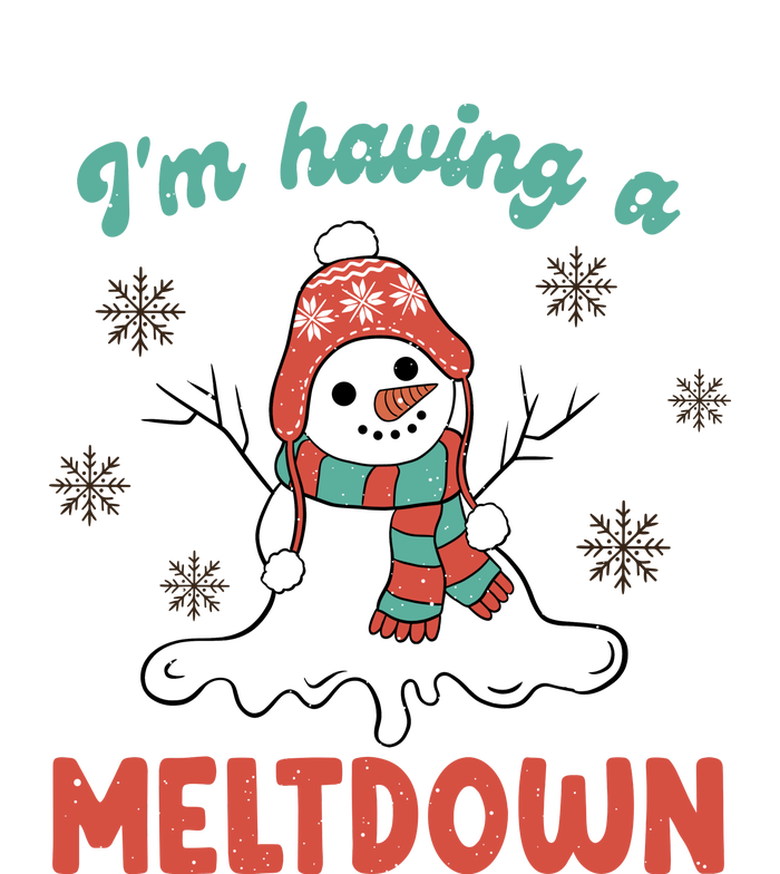 I'm Having A Meltdown Retro Christmas Snowman Gift Tie-Dye T-Shirt