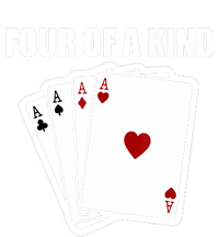 Funny Poker Four Of A Kind Aces Texas Holdem Lucky Poker T-Shirt