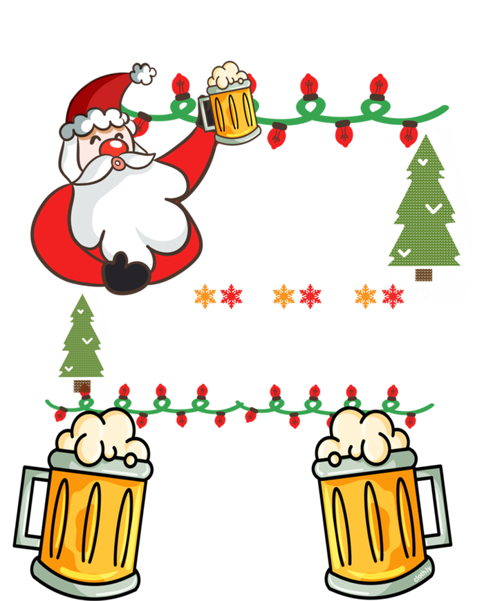 Ho Ho Hold My Beer Ugly Christmas Funny Saying Xmas Great Gift Zip Tote Bag