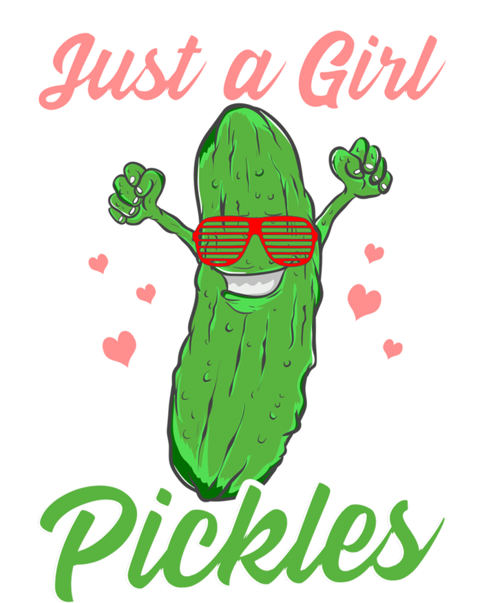 Just A Girl Who Loves Pickles Cute Pickle Food Party Cool Gift Kids Hoodie