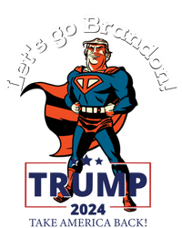 Let's Go Brandon Funny Gift Pro Trump 2024 Flag Anti Joe Biden Cute Gift Women's V-Neck T-Shirt