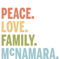 Mcnamara Last Name Peace Love Family Matching Great Gift Sweatshirt Cinch Pack Bag