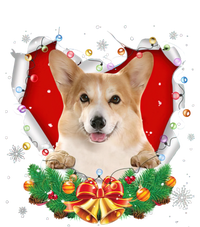 Corgi Christmas Heart Santa Dog Lovers Ugly Sweater Xmas Gift Women's Flannel Pajama Set