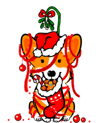 Cute Christmas Welsh Corgi Santa Hat Xmas Design Cool Gift Magnet