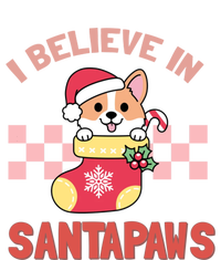 I Believe In Santa Corgi Mom Christmas Corgmas Xmas Gift Full-Length Apron With Pockets