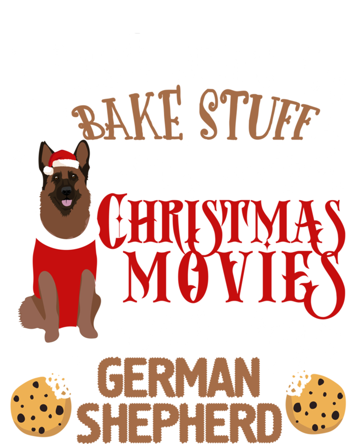 Watch Christmas Movies With My Ger Shepherd Dog Lover Cool Gift T-Shirt