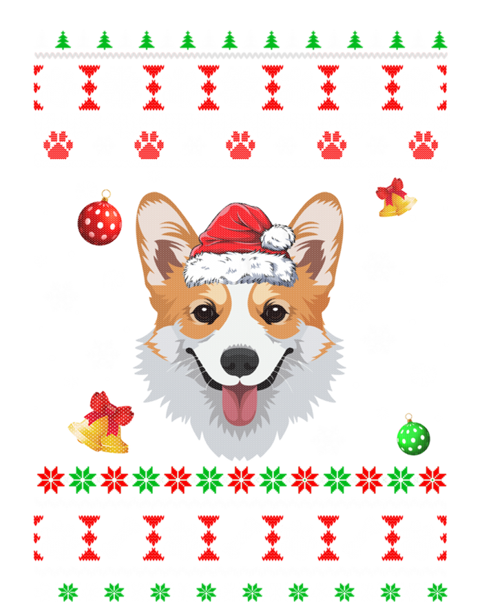 Merry Corgmas Christmas Ugly Xmas Corgi Santa Hat Funny Gift Short Acrylic Beanie