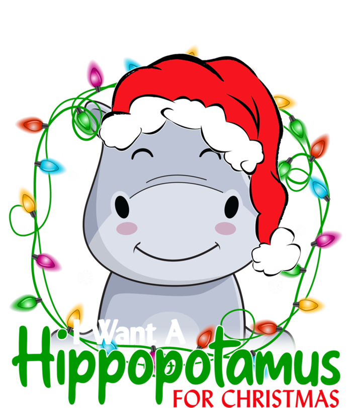 Xmas Hippo I Want A Hippopotamus For Christmas Pjs Gift T-Shirt