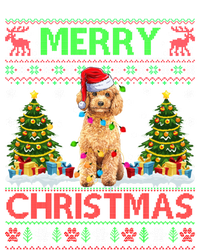 Funny Poodle Christmas Ugly Sweater Poodle Tree Lights Xmas Gift Sweatshirt