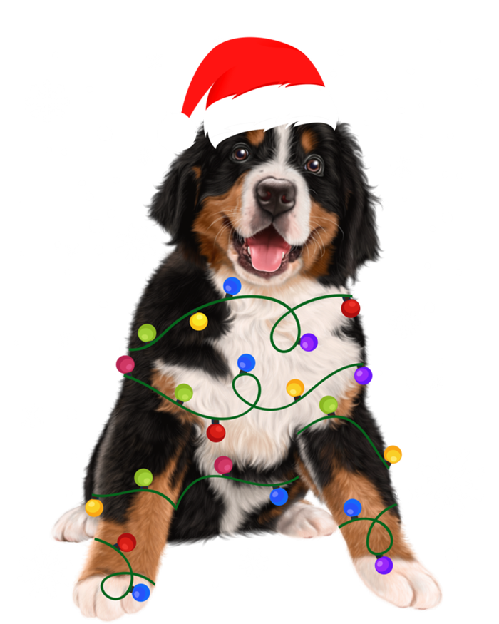 Bernese Mountain Dog Lights Christmas Matching Family Funny Gift T-Shirt