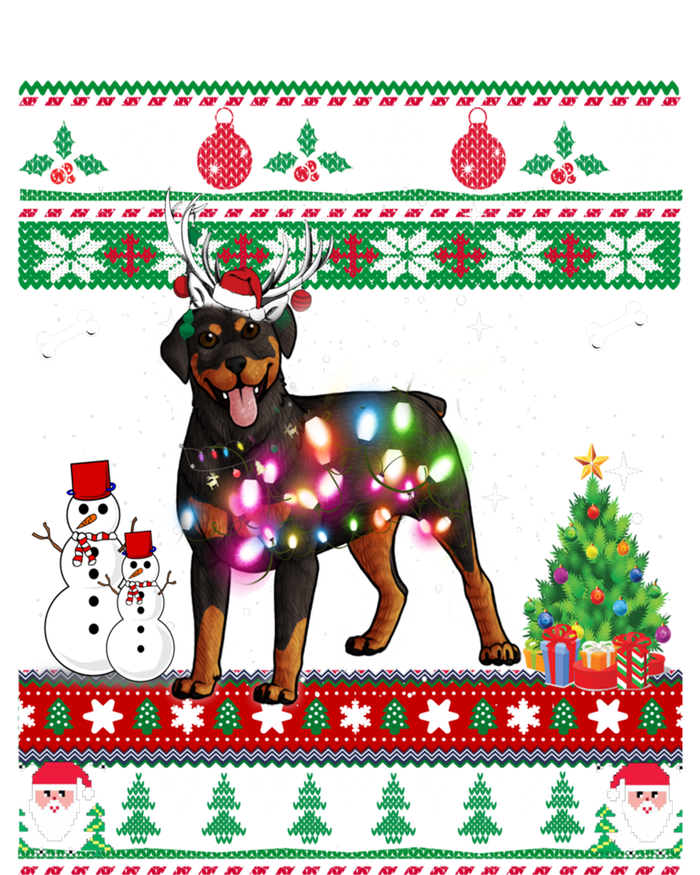 Rottweiler Christmas Lights Funny Xmas Dog Gift Sweatshirt