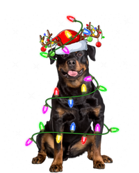 Rottweiler Christmas Tree Light Pajama Dog Xmas Great Gift Short Acrylic Beanie