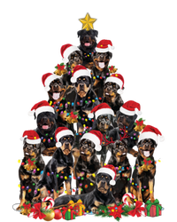 Rottweiler Christmas Tree Xmas Lights Funny Dog Dad Mom Cute Gift Sweatshirt