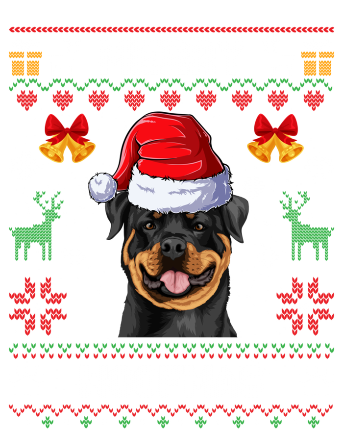 Rottweiler Christmas Ugly Sweater Rottweiler Tree Light Xmas Funny Gift Tall Long Sleeve T-Shirt