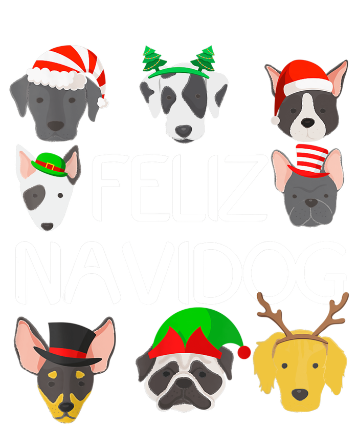 Feliz Navidog Feliz Navidad Christmas For Dog Lovers Striped Beanie with Solid Band