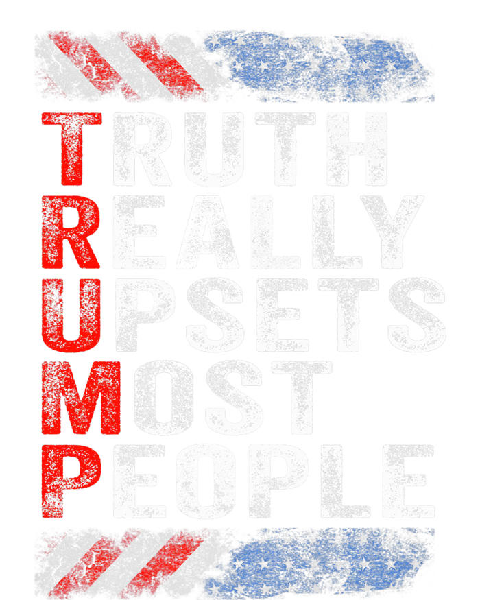 Trump Truth Really Upset Most People Trump 2024 America Flag Premium Bumper Sticker