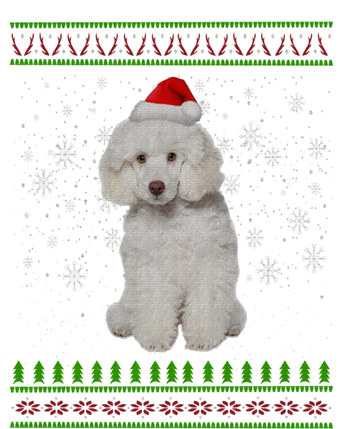 Ugly Christmas Poodle Dog Xmas Merry Christmas Funny Gift Meaningful Gift Canvas