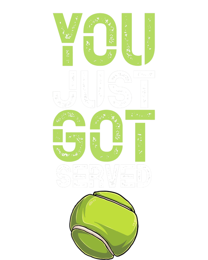 You Just Got Served Tennis Funny Tennis Gift Shirt Women's Tri-Blend 3/4-Sleeve Raglan Shirt