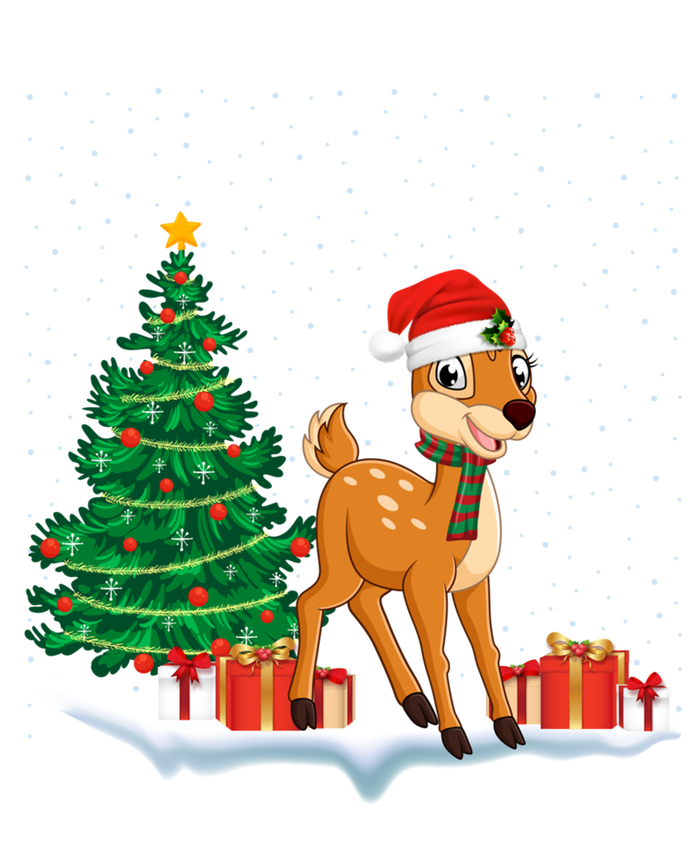 Funny Xmas Lighting Tree Santa Hat Cute Deer Christmas Funny Gift T-Shirt