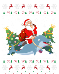 Funny Xmas Lighting Ugly Santa Riding Dolphin Christmas Cool Gift Sweatshirt