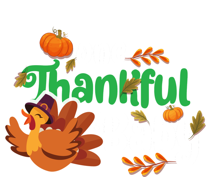 One Thankful Baby Funny Turkey Thanksgiving Baby Announcement Mousepad