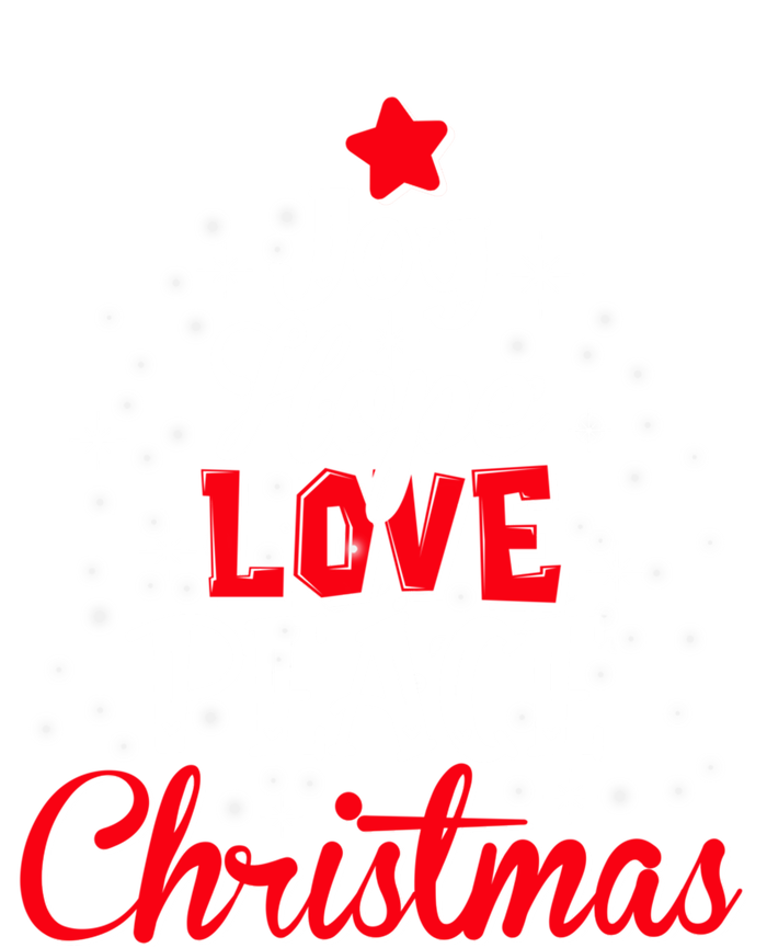 Joy Hope Love Peace Christmas Tree Lights Matching Pajama Gift Sweatshirt