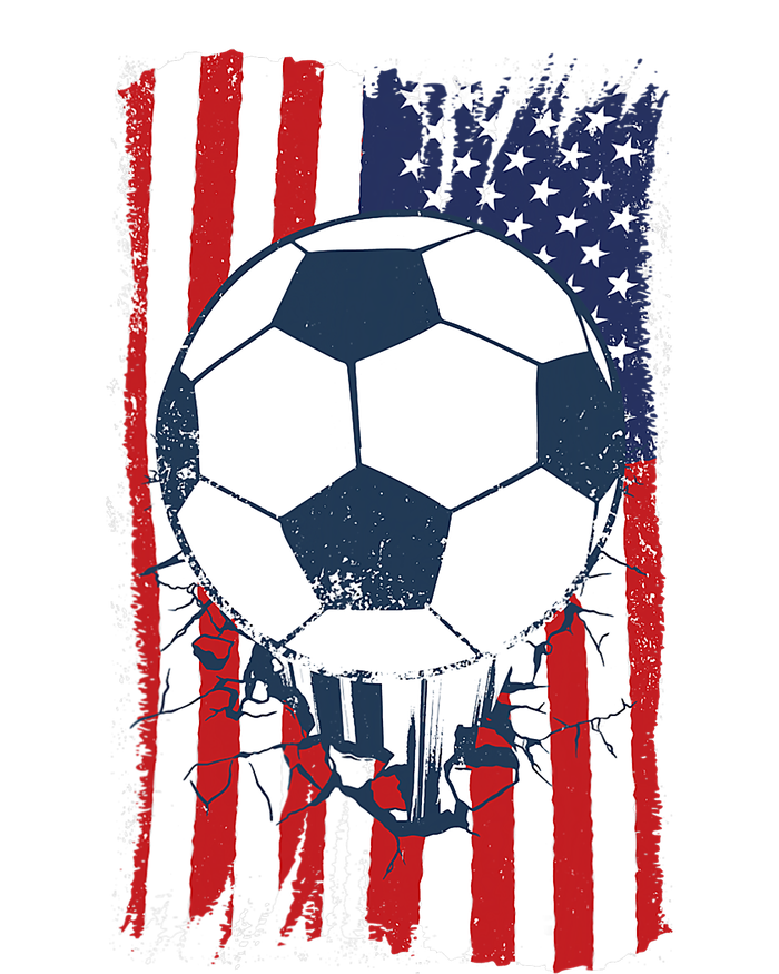 Soccer USA Flag Shirt, Soccer Ball Graphic Hoodie